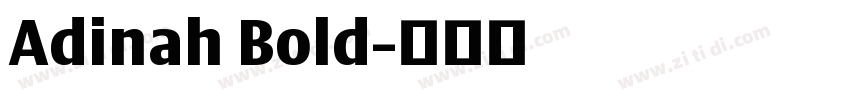 Adinah Bold字体转换